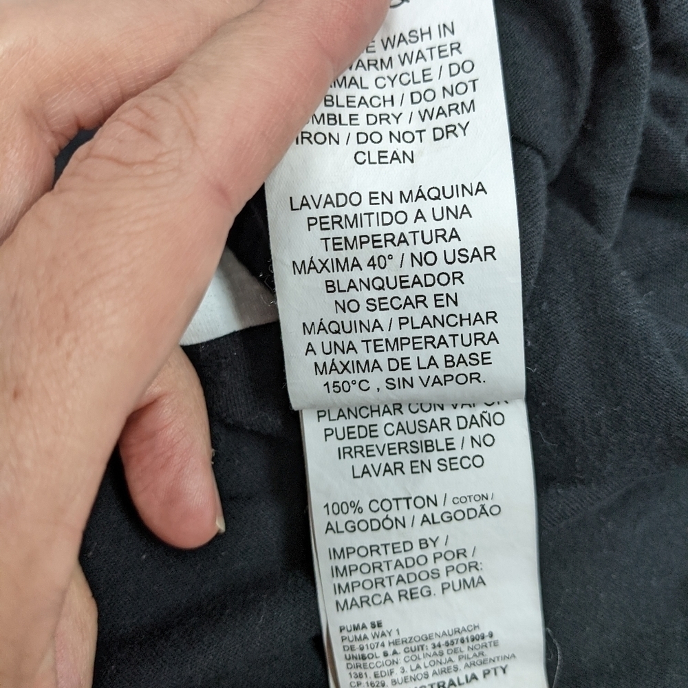 Puma men's black t-shirt size L - Picture 4 of 7